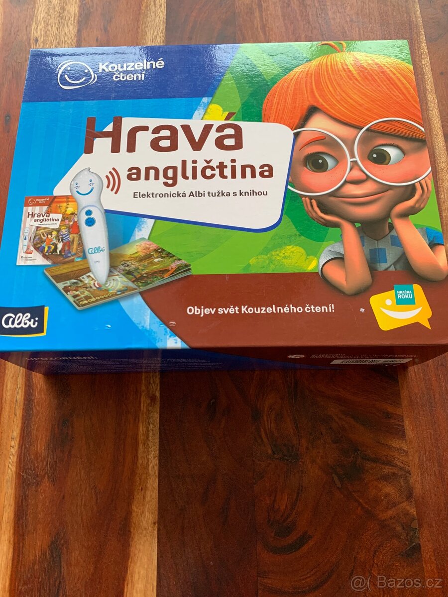 Albi tužka s knihou Hravá angličtina
