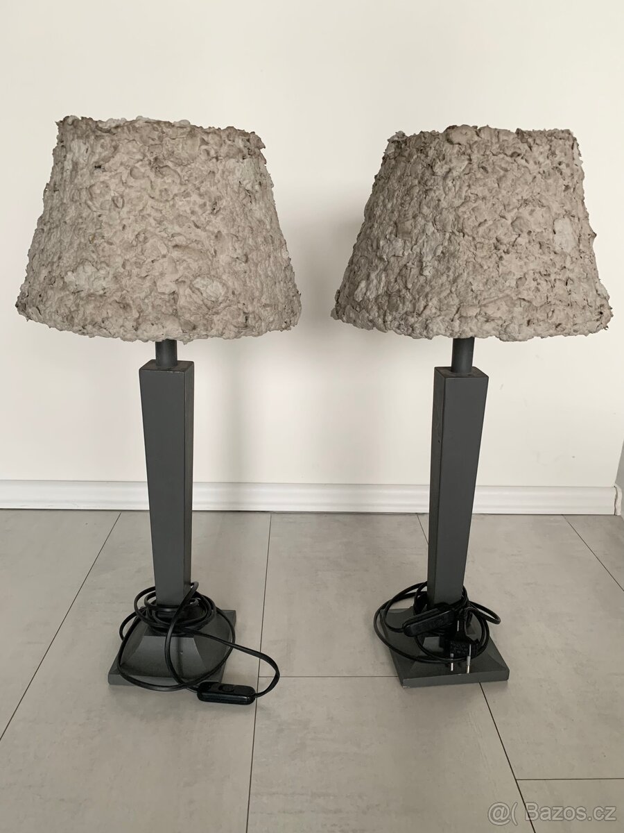 2x stolní lampa