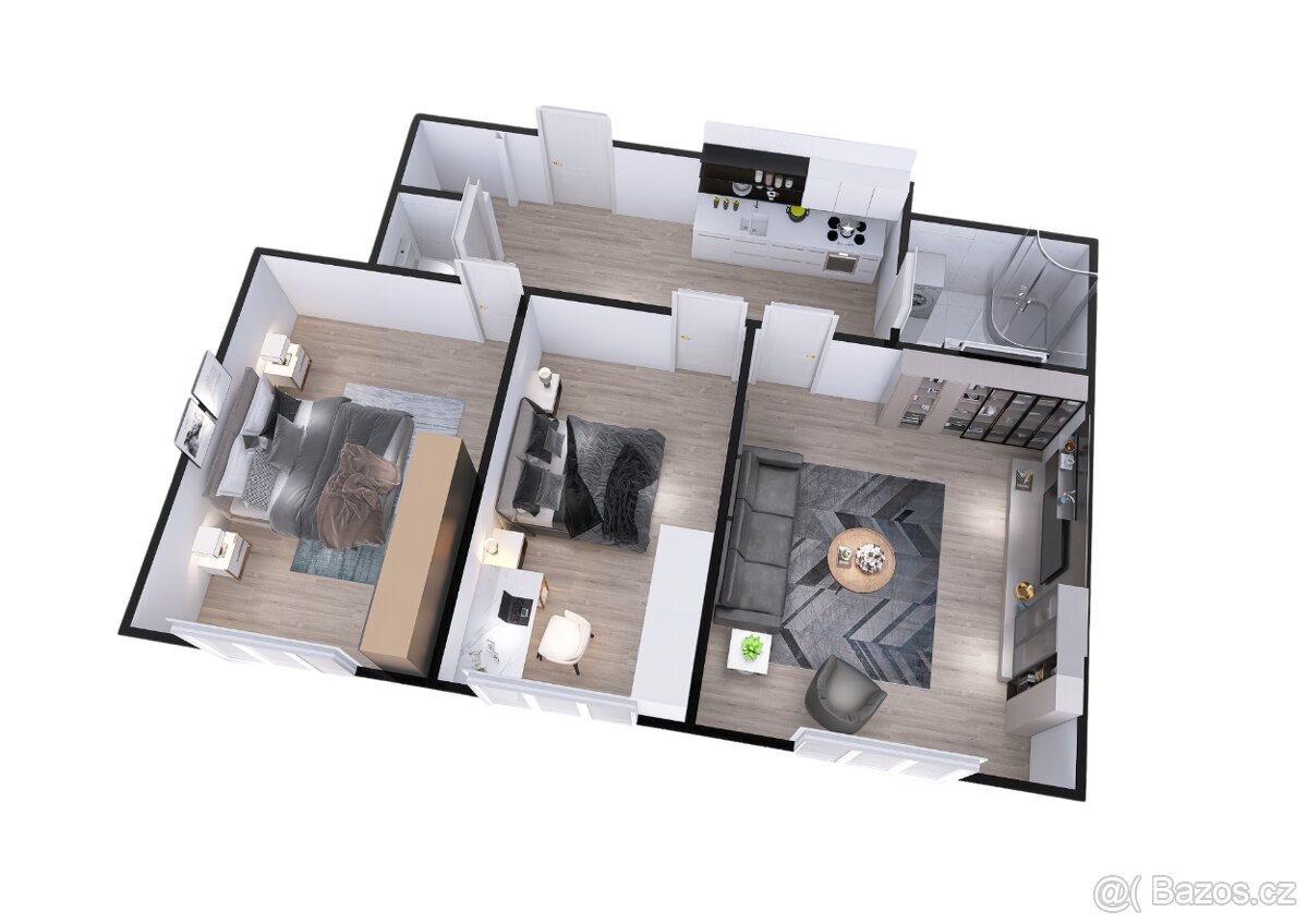 Prodej bytu, 3kk, 72m2.  Jeseniova, Praha 3
