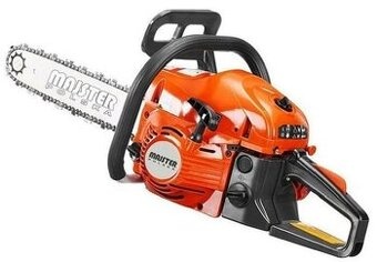 Motorová pila 5,7HP 2x řetěz 2x lišta startér, 0,5L+ 1L olej