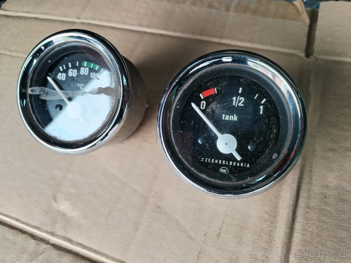 Chrom Budíky Škoda 105,120,130,110R,Rapid,Garde