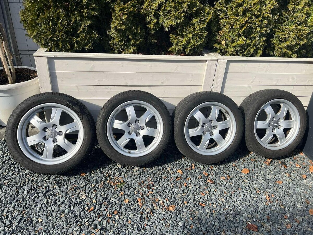 ORIGINÁL ALU KOLA AUDI 5x112 R17 ET28 vč. PNEU