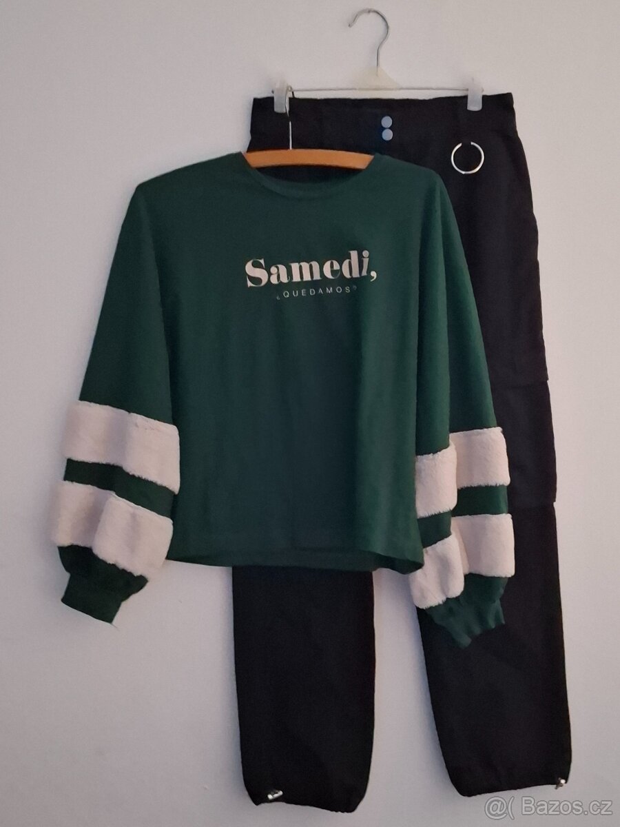 Kalhoty Bershka vel.M 200 kč + triko Bershka zdarma