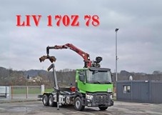 Renault C4 - 6x4 - Hákový nosič kontejnerů + HR-LIV 170Z 78