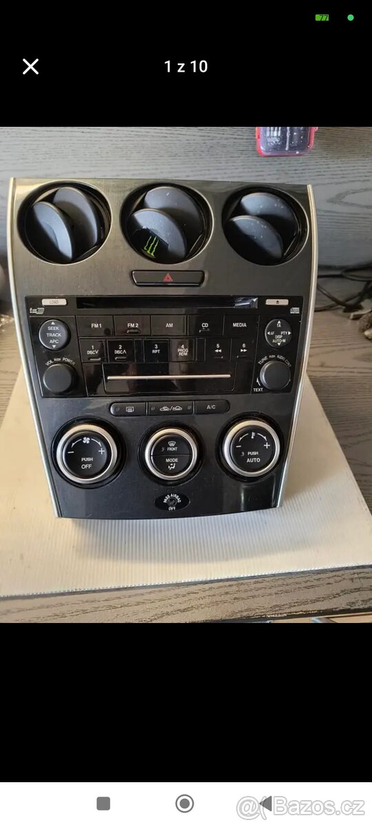 Prodám Mazda 6 2007 Radio I Navigace: GP9E66DSX