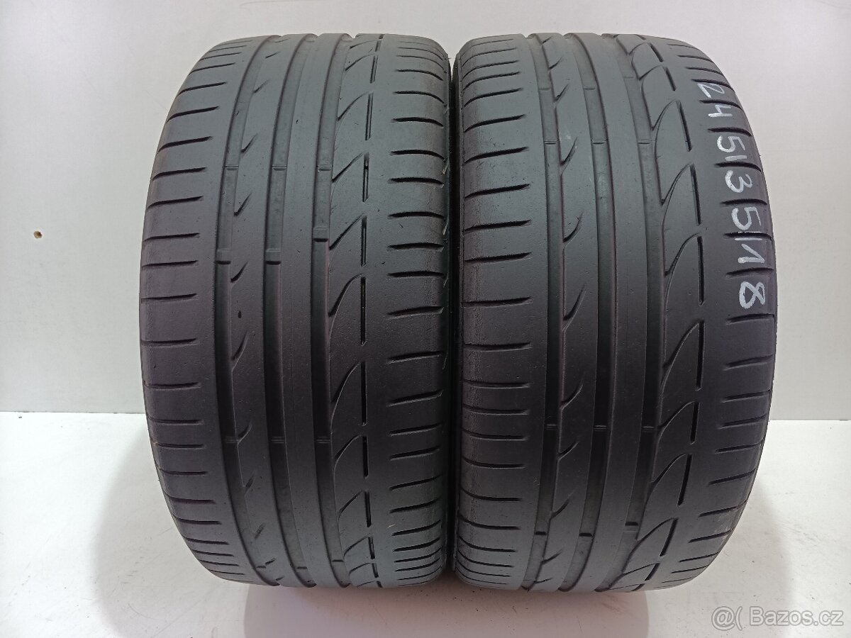 2ks letní pneu 245/35/18 Bridgestone