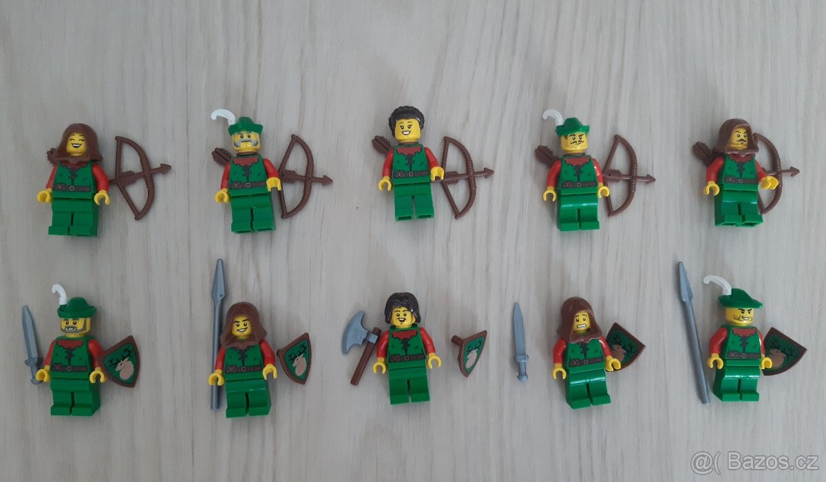Predám LEGO mix nových figúrok forestman/obyvateľov lesa
