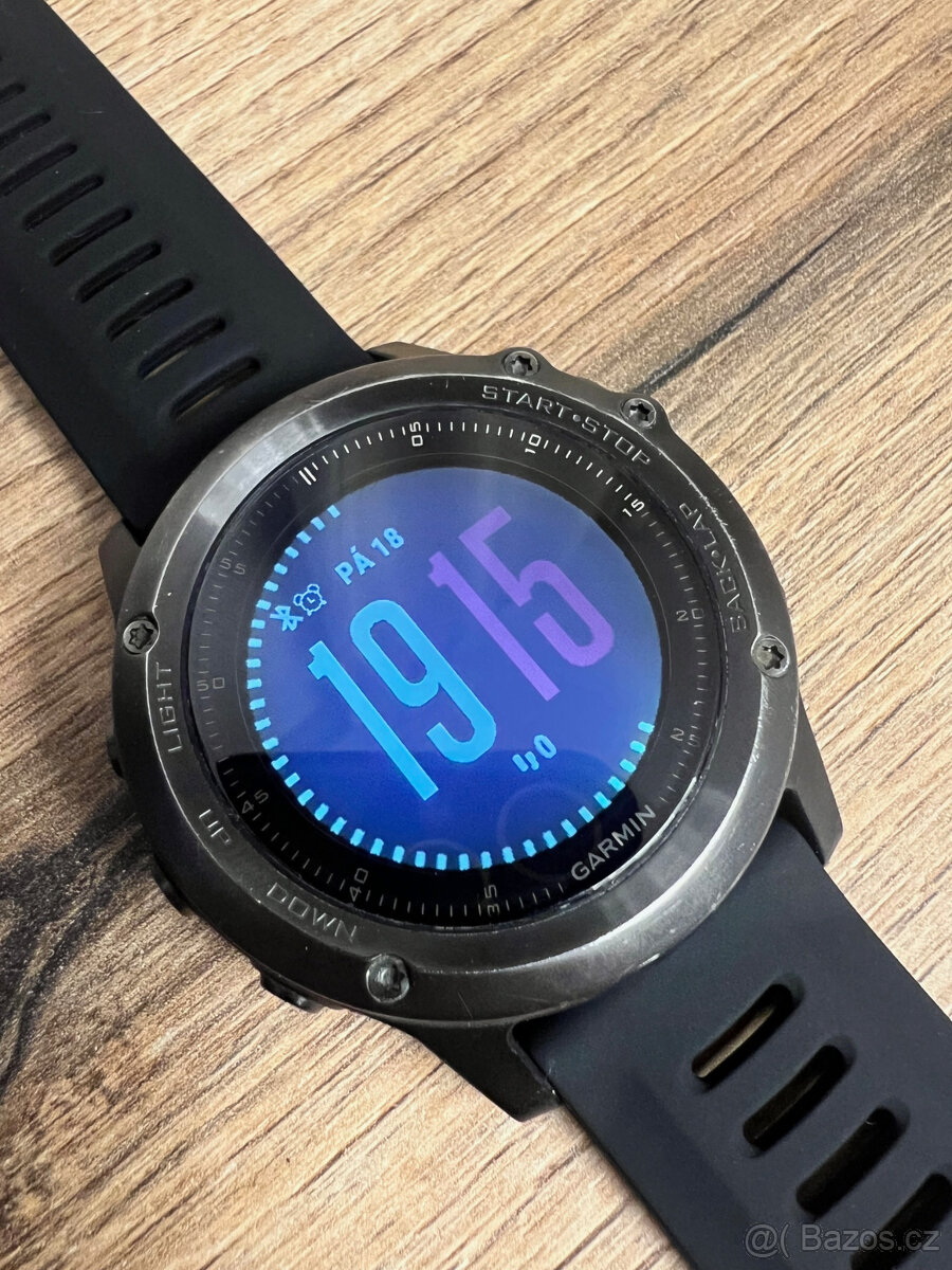 GARMIN Fenix 3 Sapphire Edition – safírové sklíčko