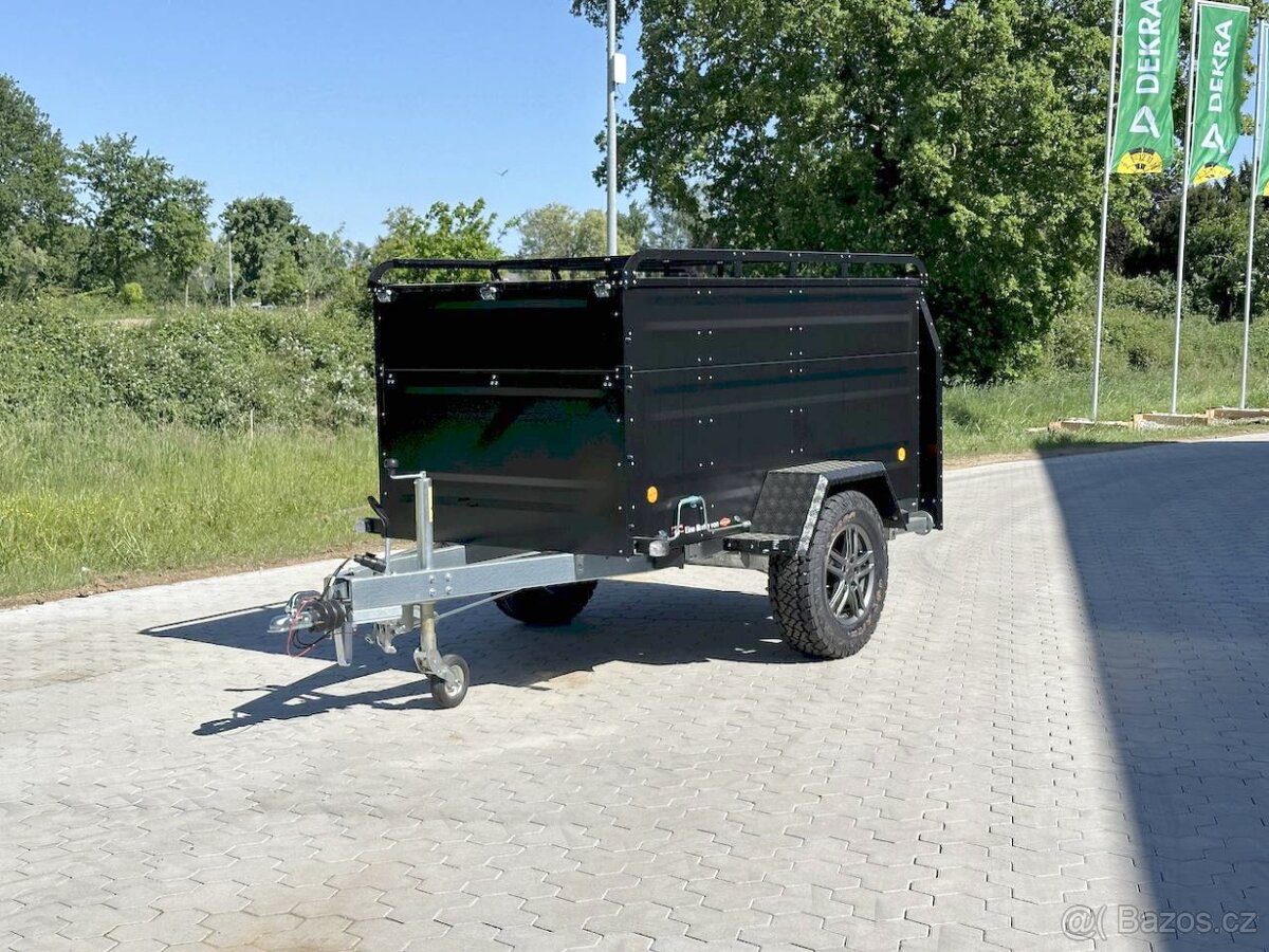 OFFROAD Přívěsný Vozík s Poklopem 1300Kg CAMPING,RYBAŘENÍ