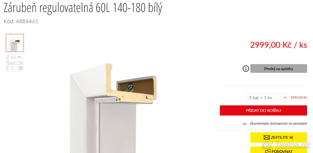 Nová obložková zárubeň 60L