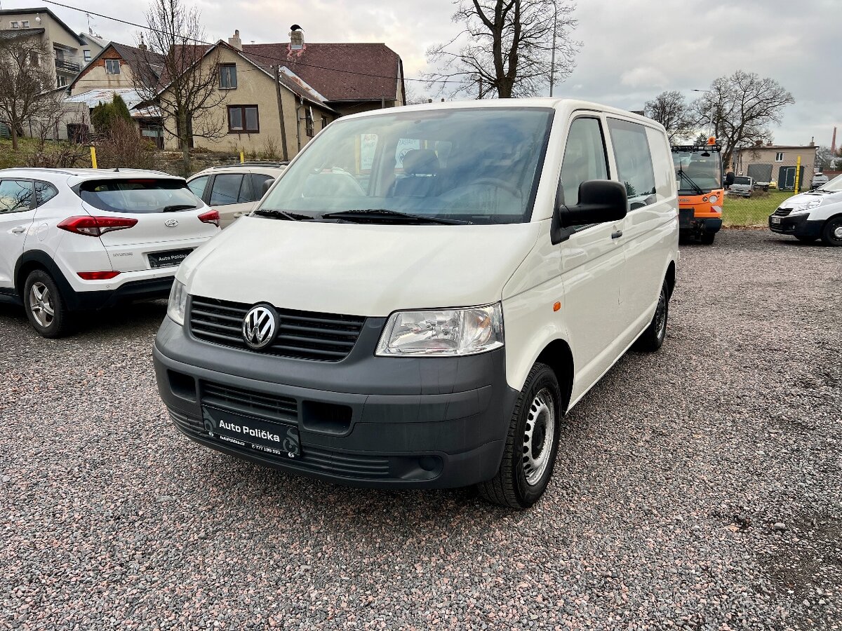 VW T5 1.9 TDI 62 kW 6 míst, Klima,112t km