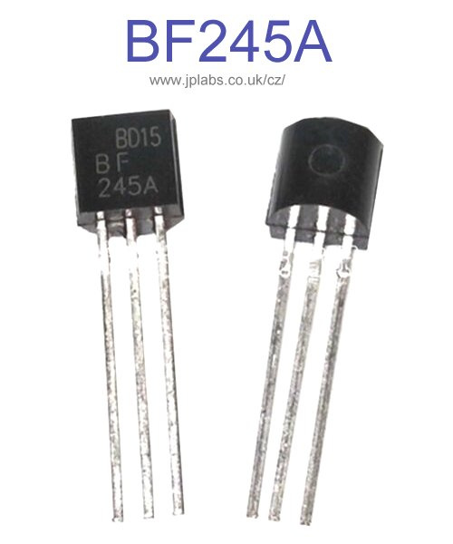 tranzistory BF245A též BF245B
