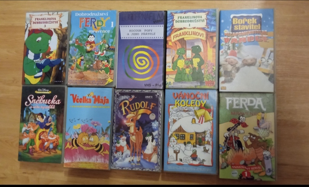 VHS kazety pohádky Originál