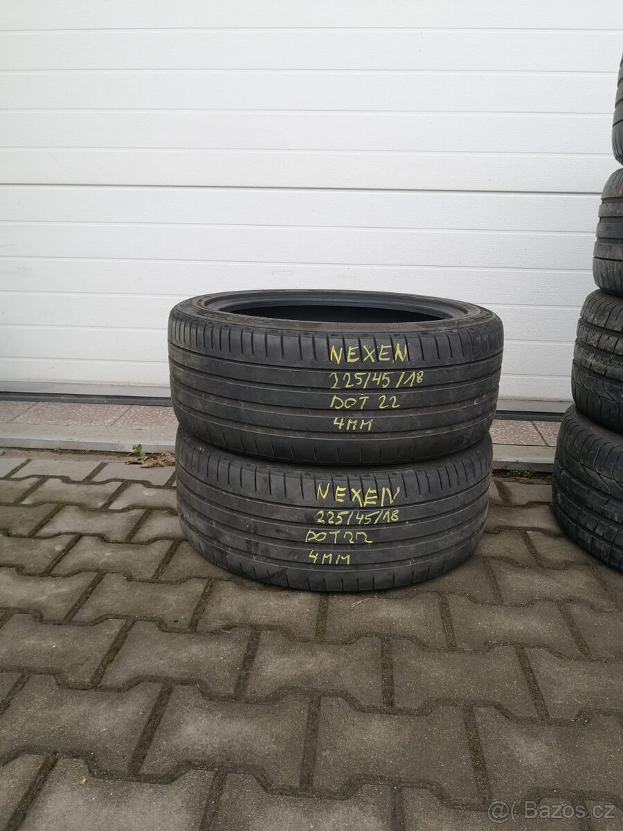 Letní nexen 225/45/18 - 2022 - 4mm