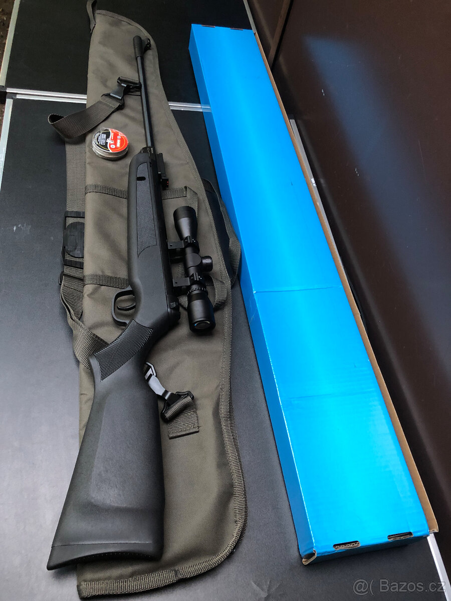 Nová Vzduchovka Huzar 5.5mm nebo 4.5mm raže LB600, optika, d