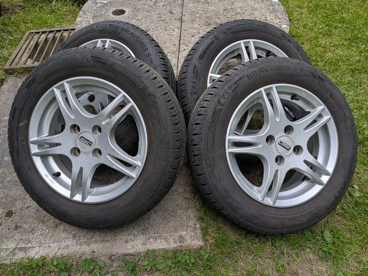 14" disky 4x100 Renault Kangoo + letní pneu 175 / 65 / R14