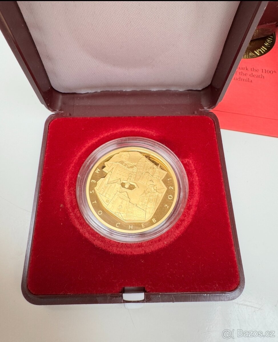 Zlatá mince cheb 2021 proof