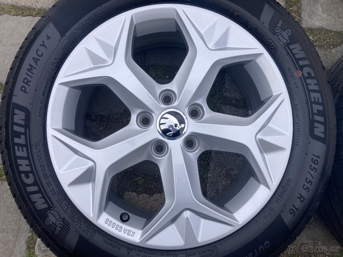 Alu ŠKODA FABIA 4 - 5x100 letní MICHELIN 195/55R16 90% 2023