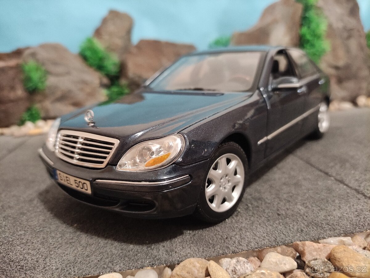 Prodám model 1:18 Mercedes Benz S class w220 facelift