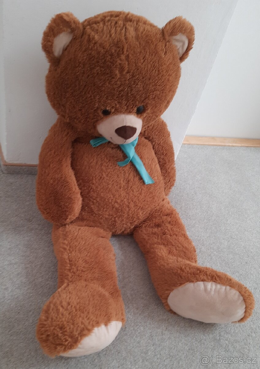 Plyšový medvěd velký hnědý vel. 115 cm