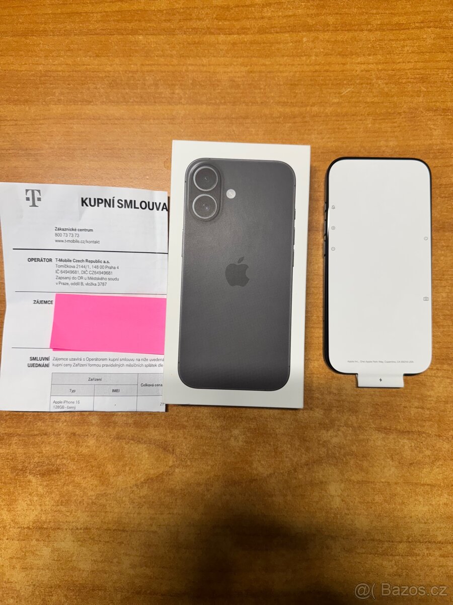 iPhone 16 128 GB Black záruka,nový