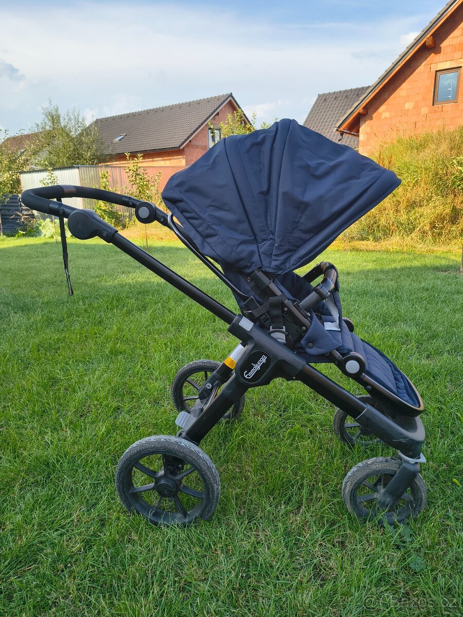 Kočárek dvojkombinace Emmaljunga NXT90 Classic navy ergo 202