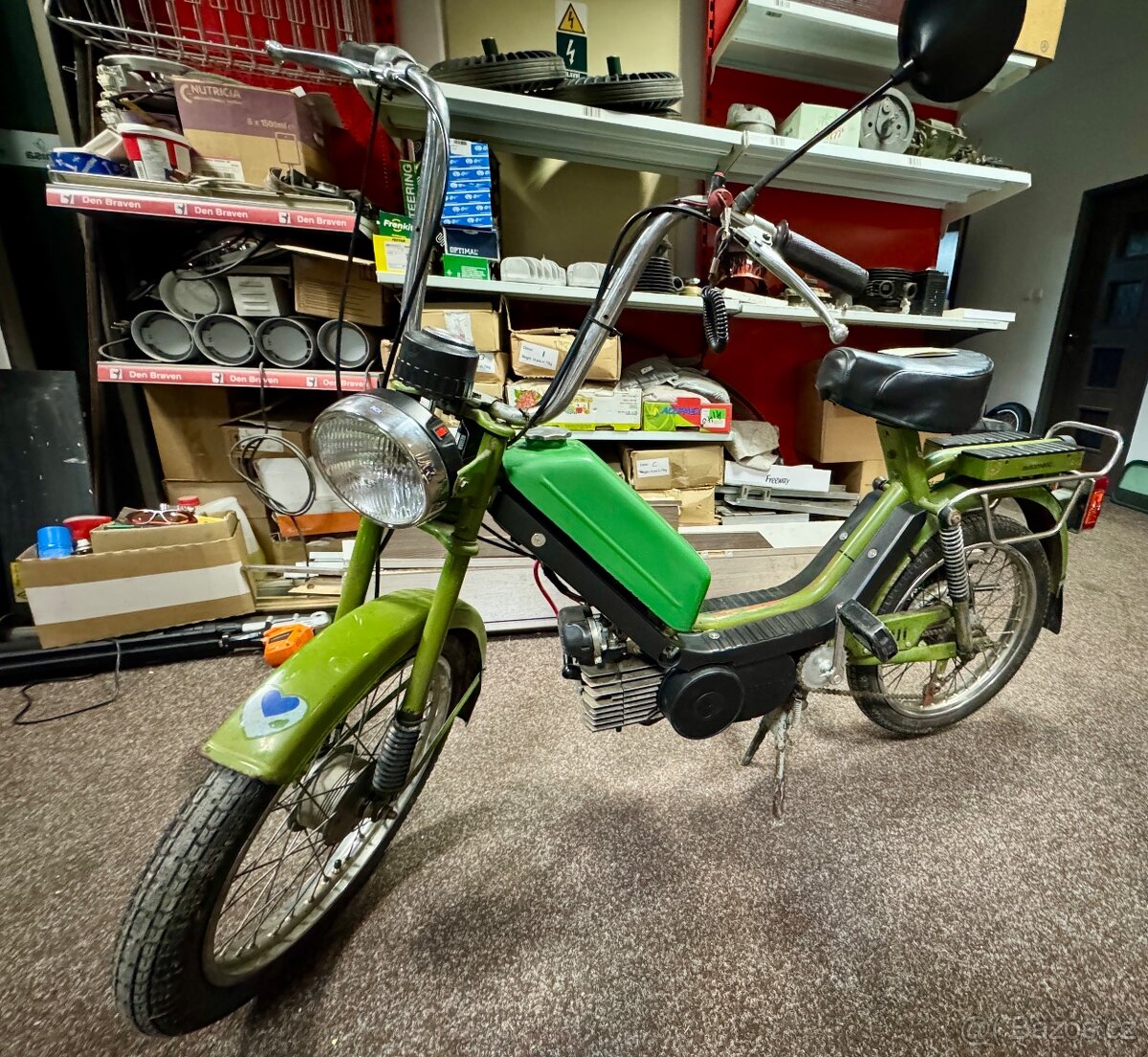 Babetta 210 s kartičkou a štítkem