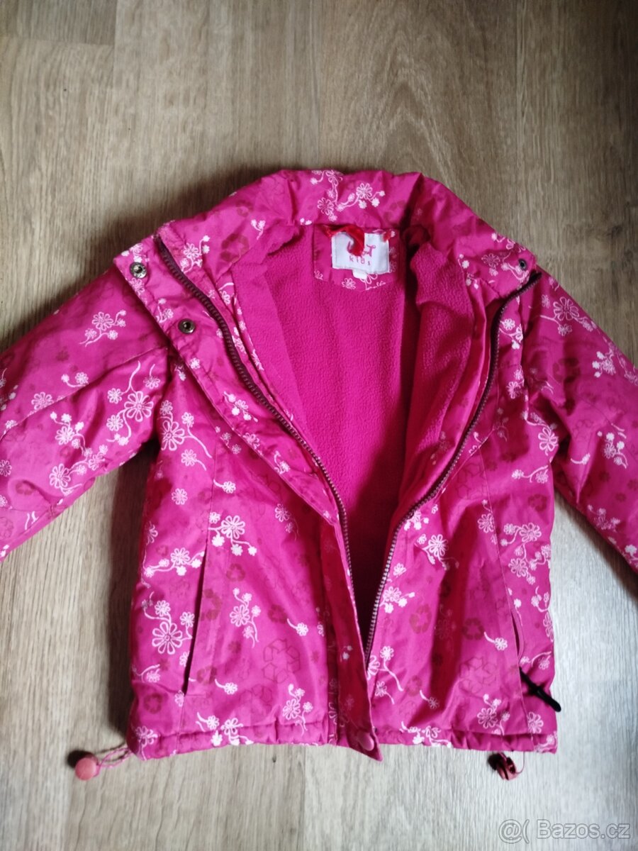 Dívčí zimní bundy, velikost 110/116