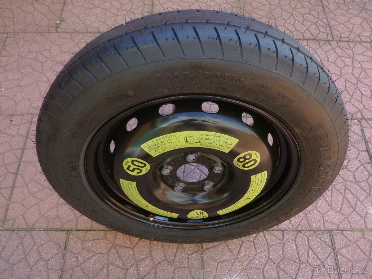 Rezerva dojezdovka originál Mercedes 5x112 3,5Jx16 ET32