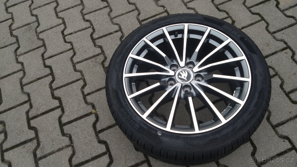 NOVÁ al kola 17 5x112 na ŠKODA + ZIMNÍ 225 45 17