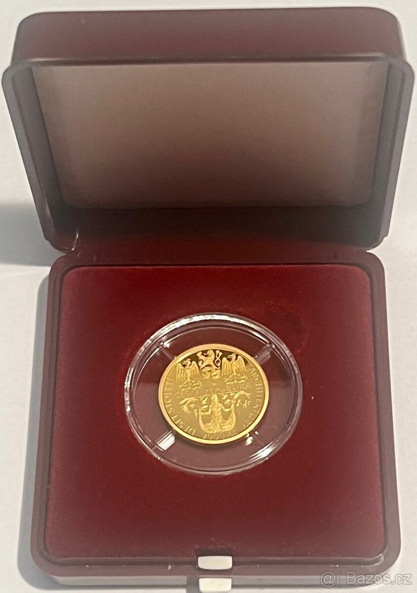 zlatá ČNB,2000kč,zámek Litomyšl, proof, jenom 3300 ks