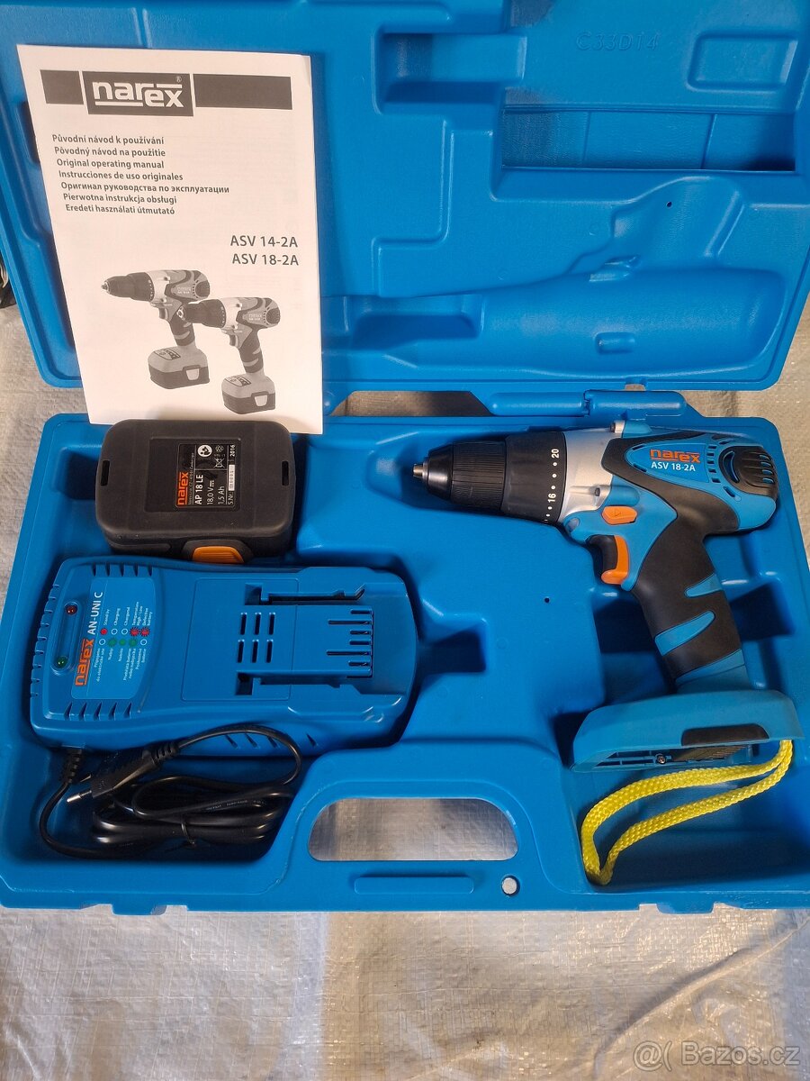 Aku vrtačka NAREX ASV 18-2A