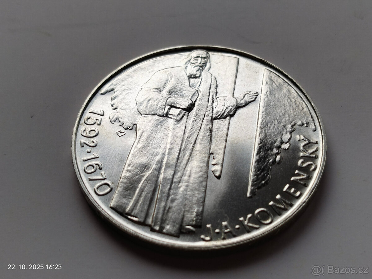 Stříbrná pamětní mince Československo č.5