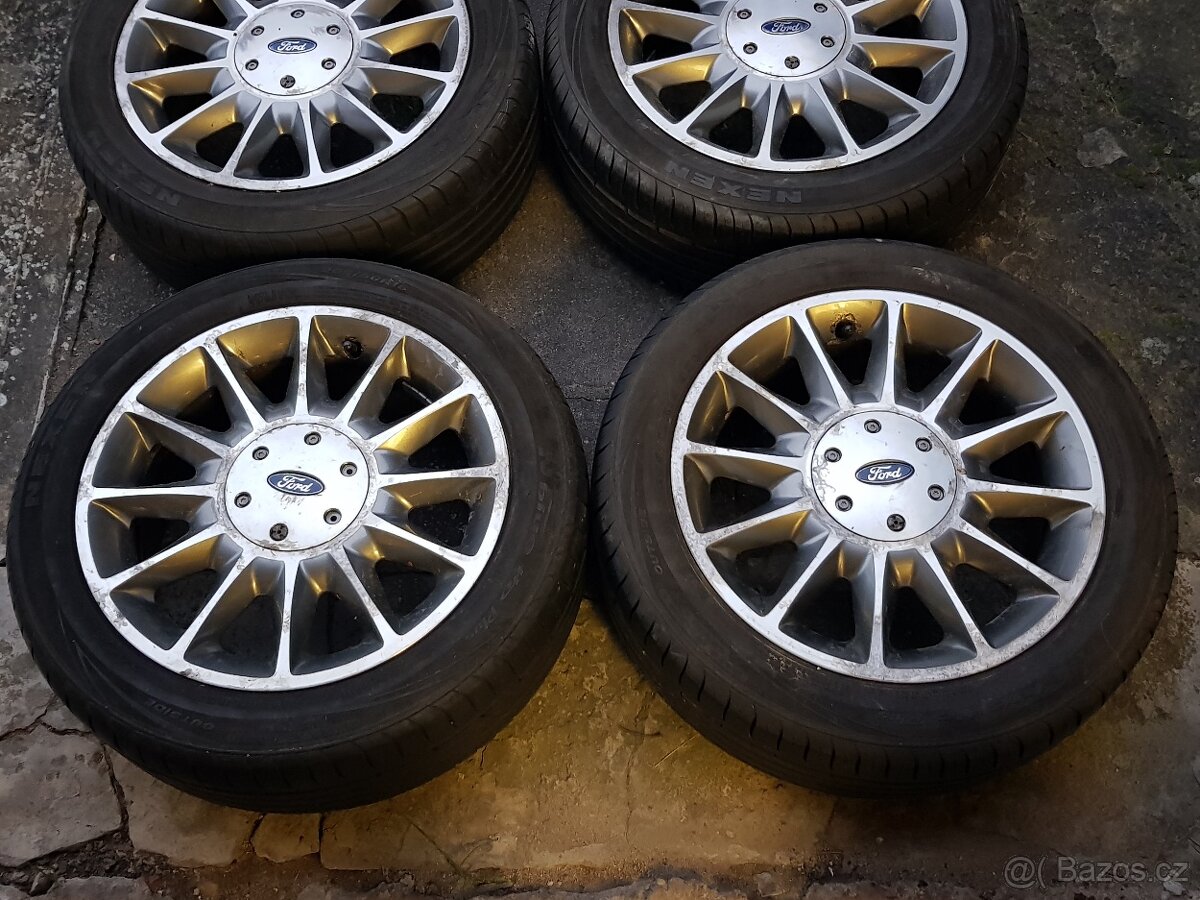Originál alu kola Ford + letní gumy 205/50R16