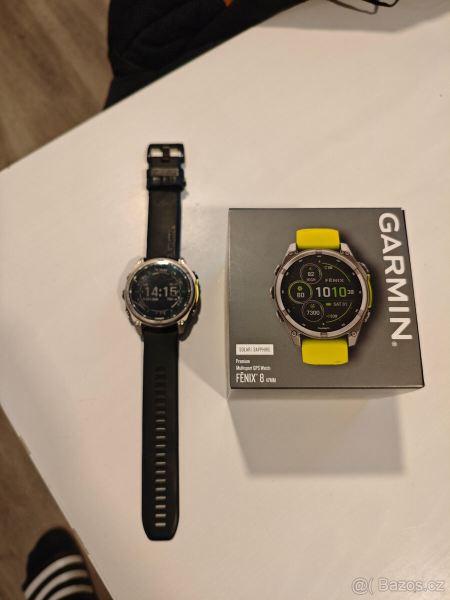 Garmin Fenix 8, 47 mm saphire solar titanium