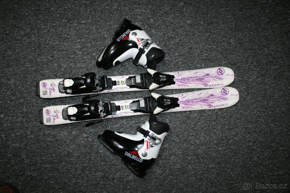lyže Dynamic Elve 80 cm , dívcí  , Lange lyžáky