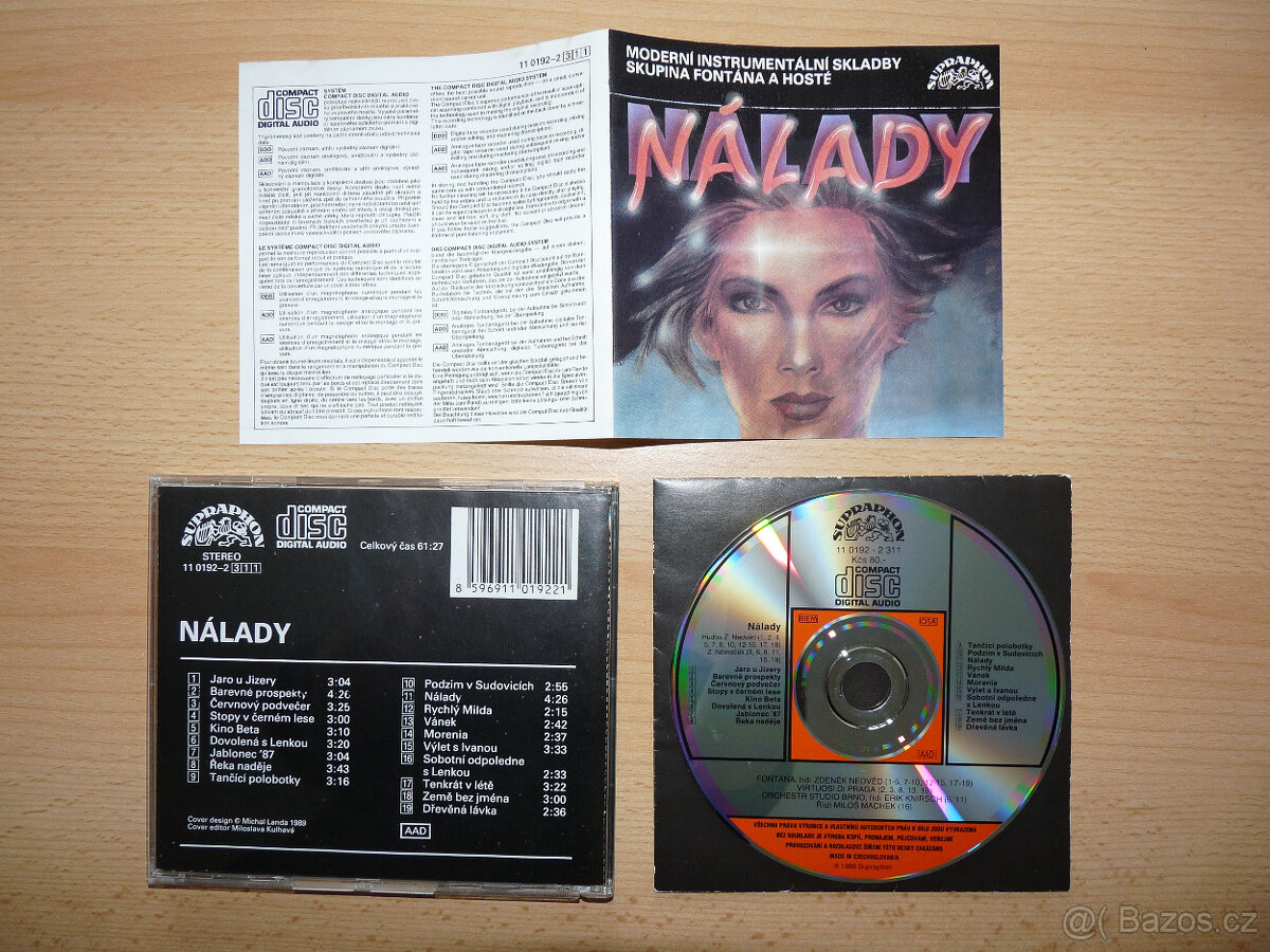 prodám CD SKUPINA FONTÁNA A HOSTÉ-Nálady 1989 Supraphon RARE