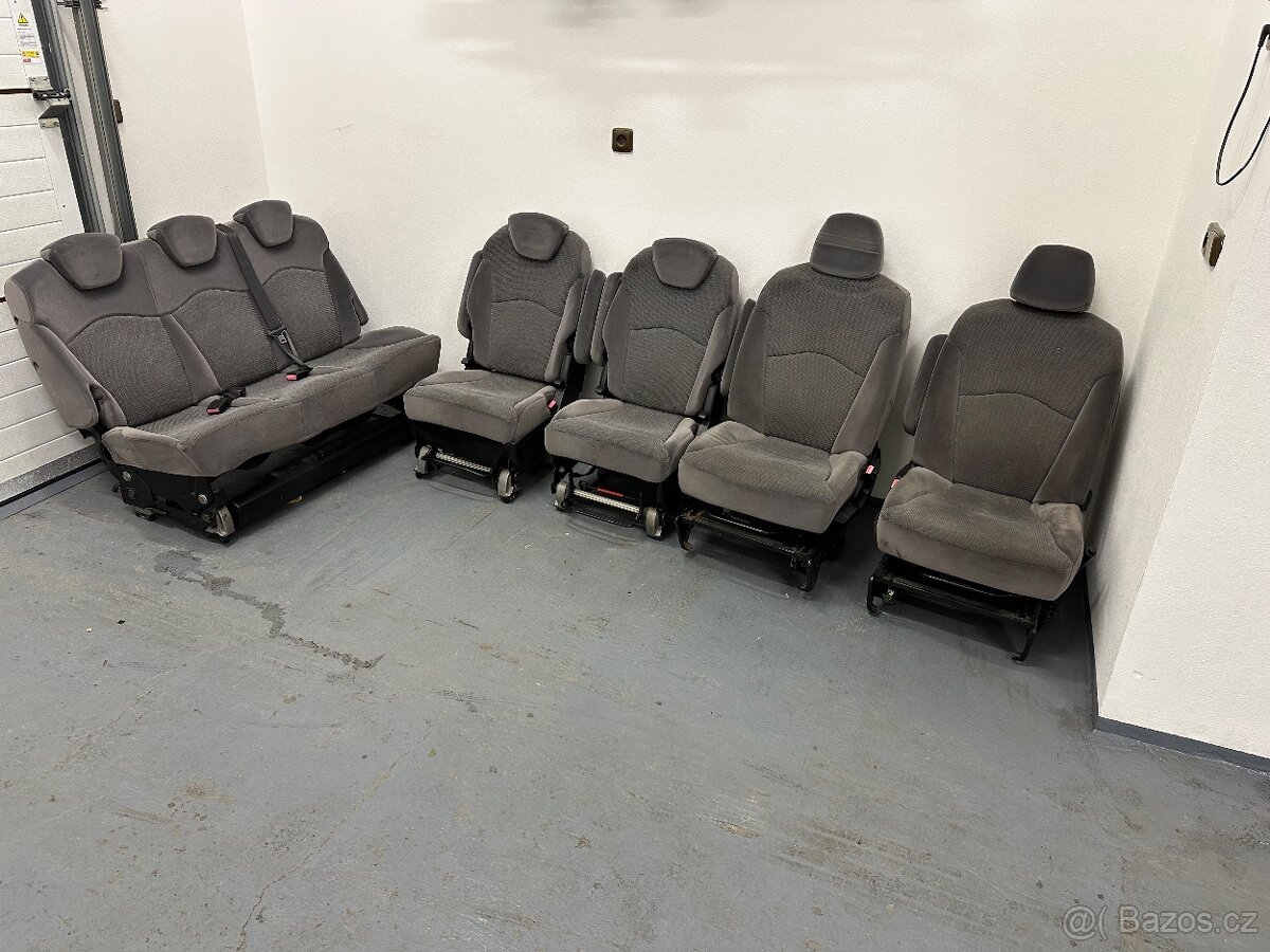 Fiat Scudo sedačky a komplet interiér