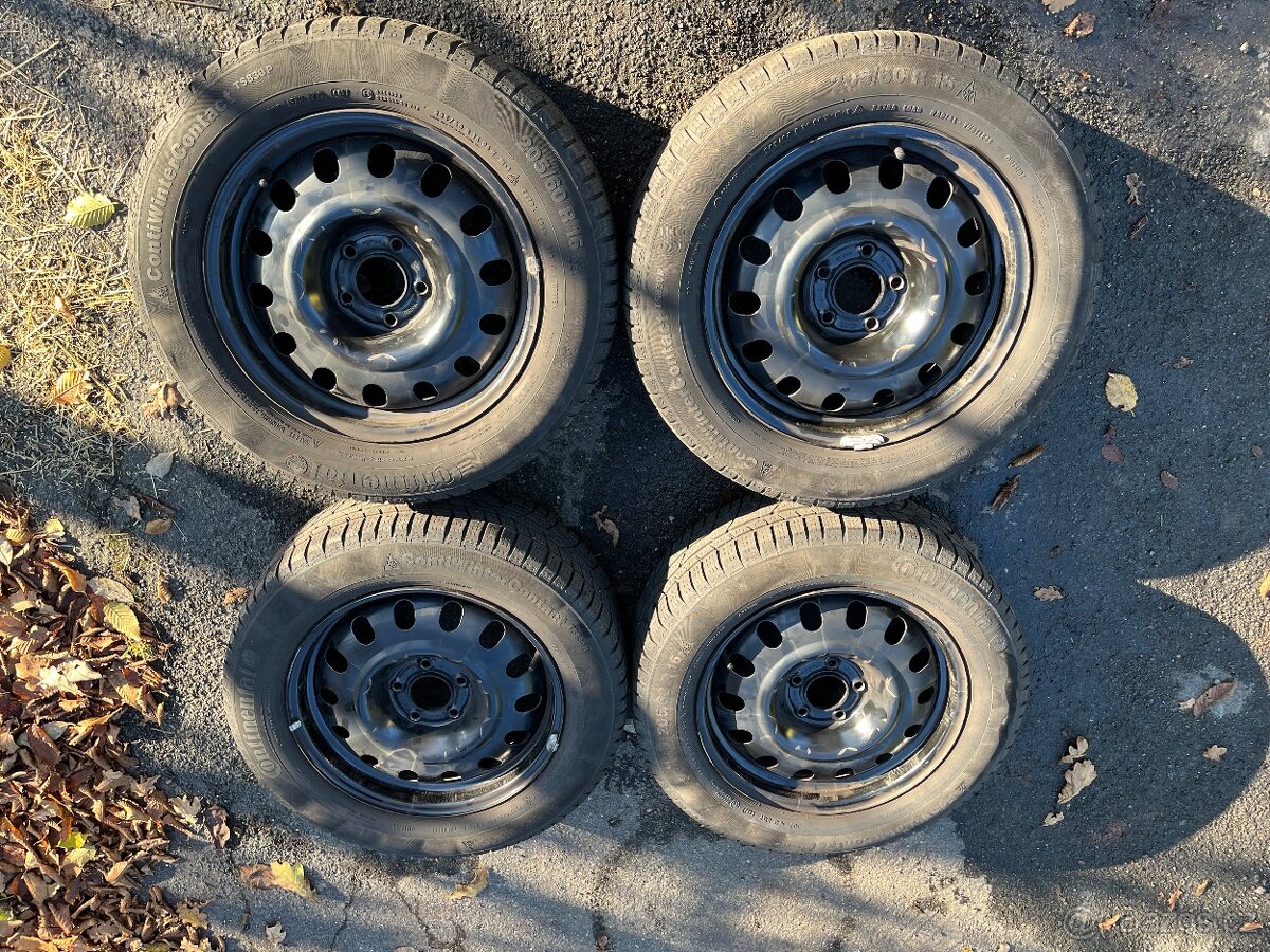 16” disky 6,5jx16 ET44 + zimní pneu 205/60/R16