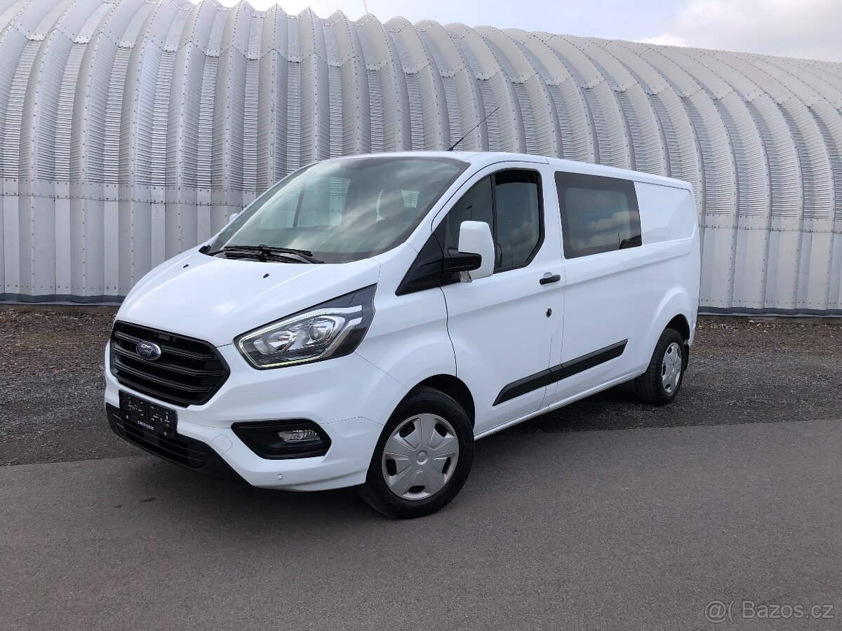 Ford tranzit custom 6míst L2H1 r.v 2020 96kw klimatizace
