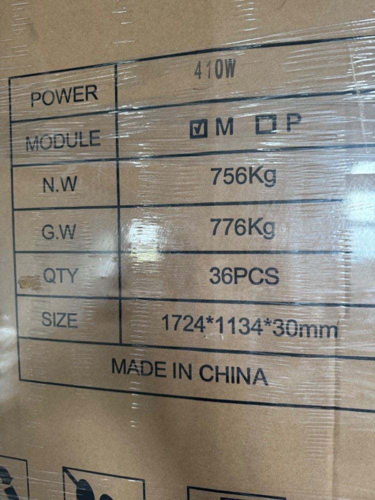 FVE panely 410 W