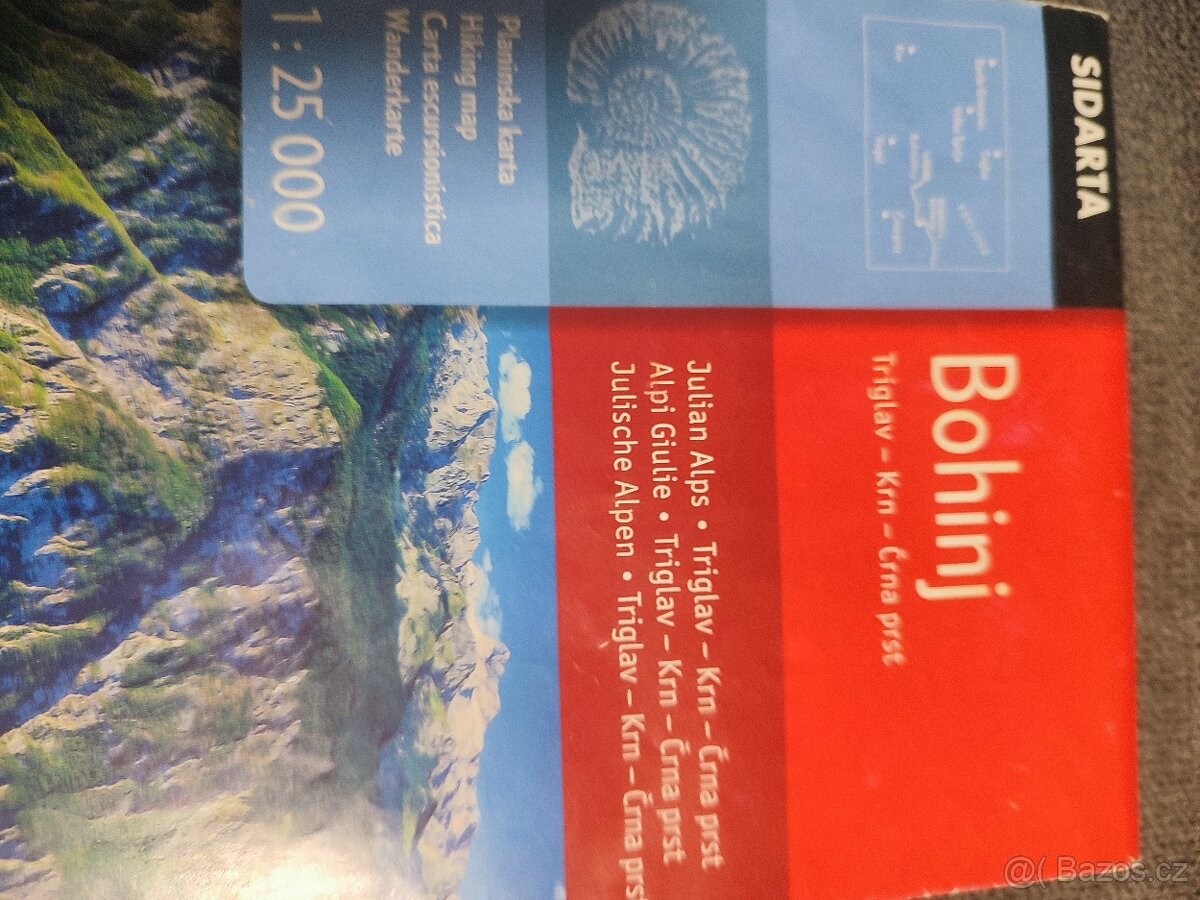 Mapa Bohinj 1:25000