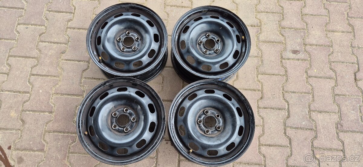 Plechové disky Škoda VW 5x100 6x15 ET38 Seat Leon
