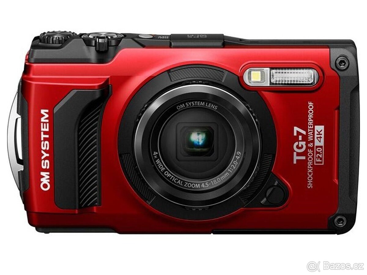 vodotěsný digitální fotoaparát OM SYSTEM TG-7