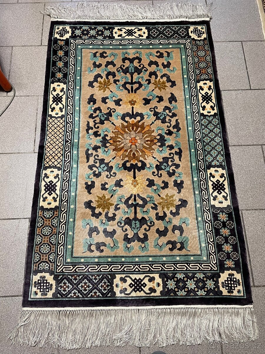 Čínský hedvábný luxusní koberec TOP 170x90