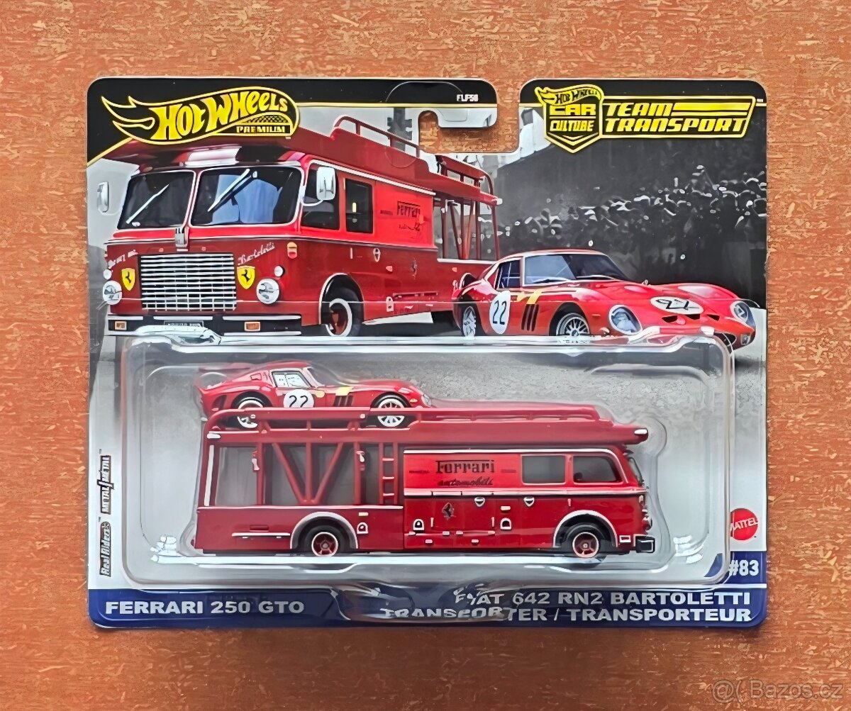 Hot Wheels Premium Team Transport 83 Ferrari 250 GT / Fiat