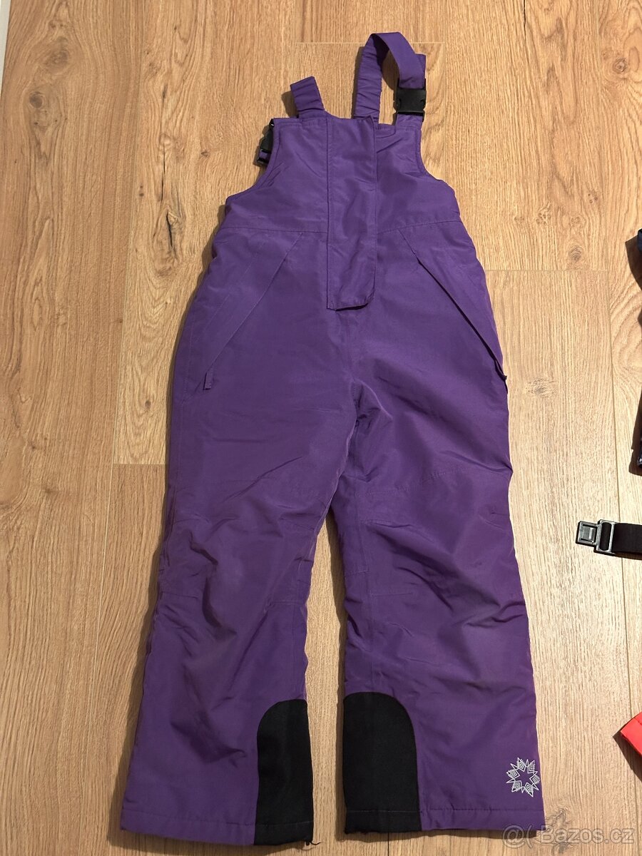 Dětské lyžařské oblečení kalhoty, rukavice