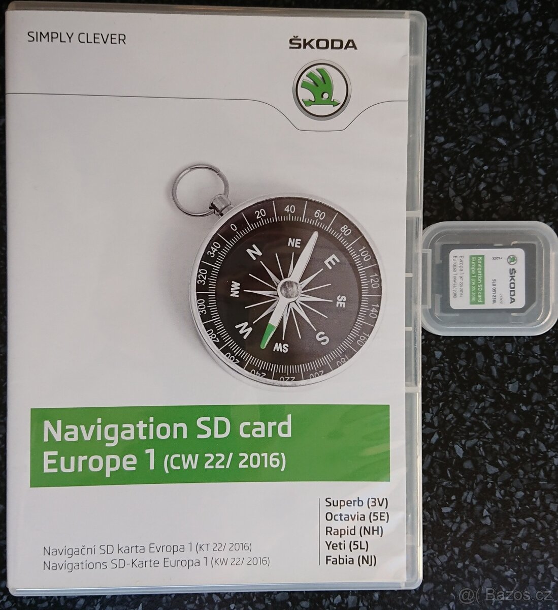 Navigace - Mapy Škoda SuperB, Octávia, Rapid, Kodiaq