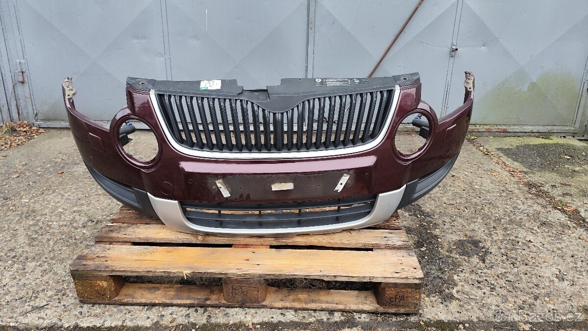 Přední nárazník kompletní Škoda Yeti barva LF3X