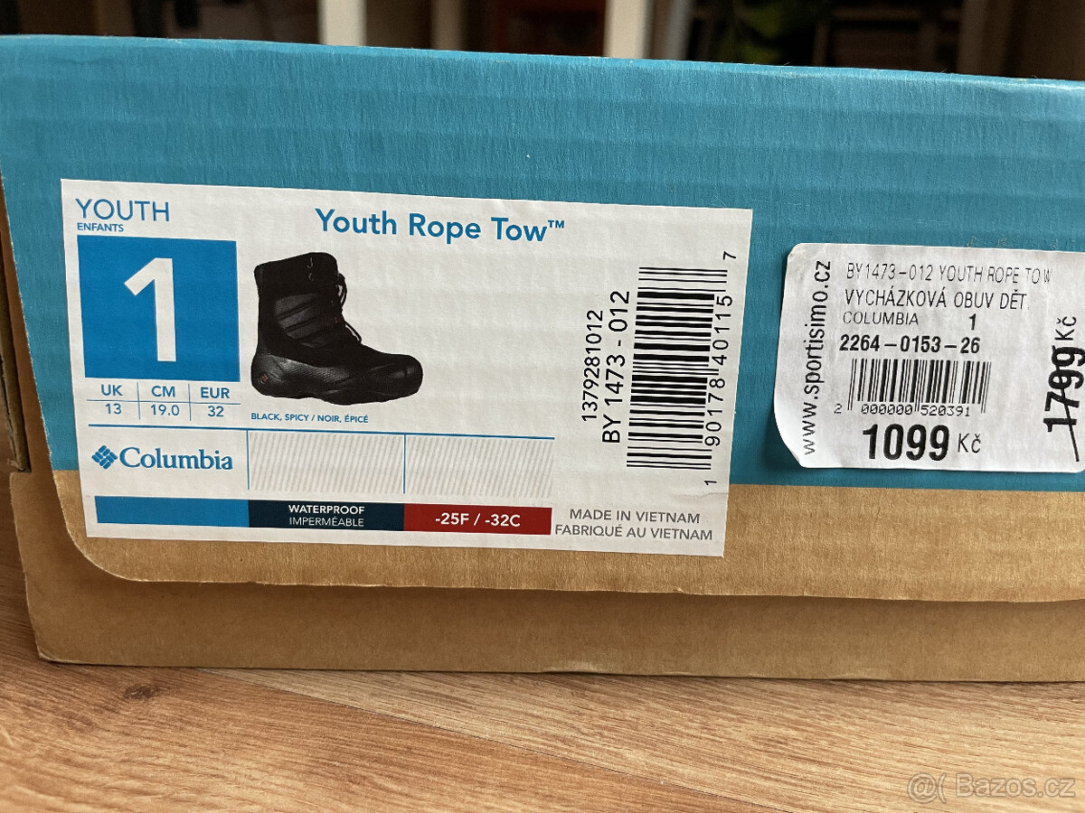 Dětské zimní boty Columbia vel. 32